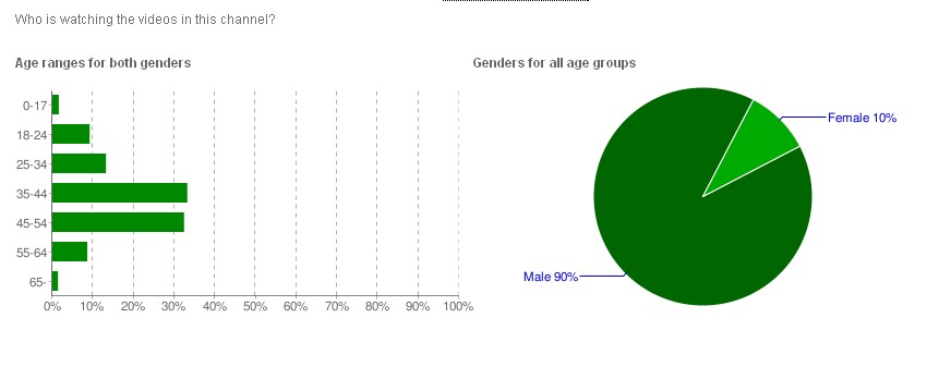 Age Group Bar For Client Viewership